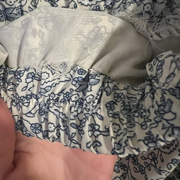 Hayden Blue and White Floral Maxi Skirt - Picture 8 of 9